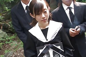 Tiny and obedient Asian nubile sucks for semen yon her gullet